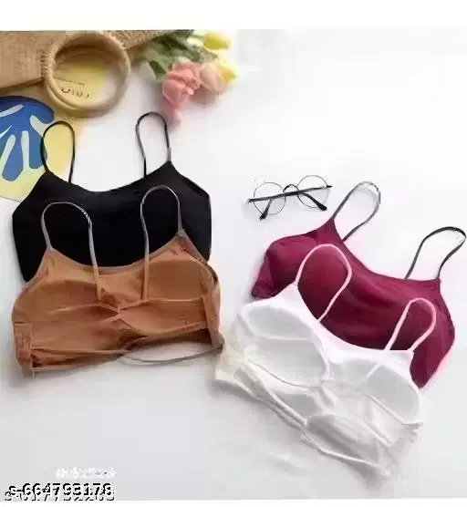Everyday Bandeau Bra for Women, Pack of 3 (Multicolor, 30A)