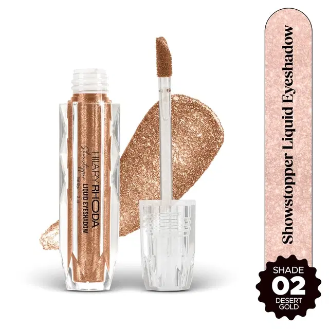 Hilary Rhoda Showstopper Liquid Eyeshadow (2ml) (Desert Gold - Shade 02)