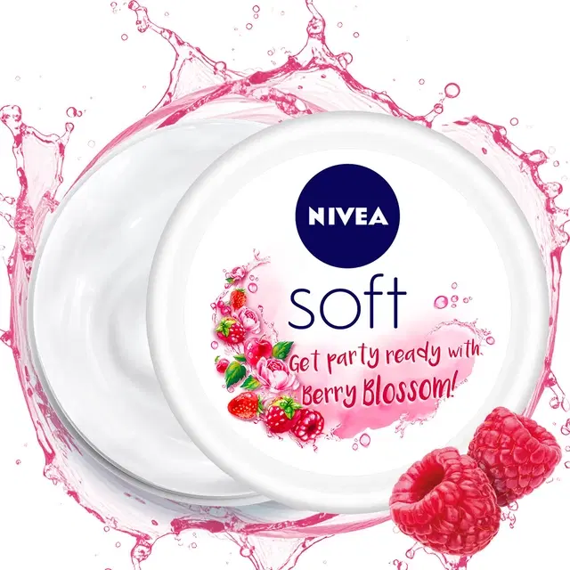 Nivea Soft Berry Blossom Light Moisturizer 200 ml