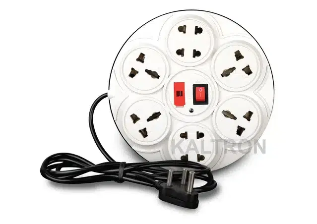 Kaltron 8 in 1 Round Universal Extension Board, White
