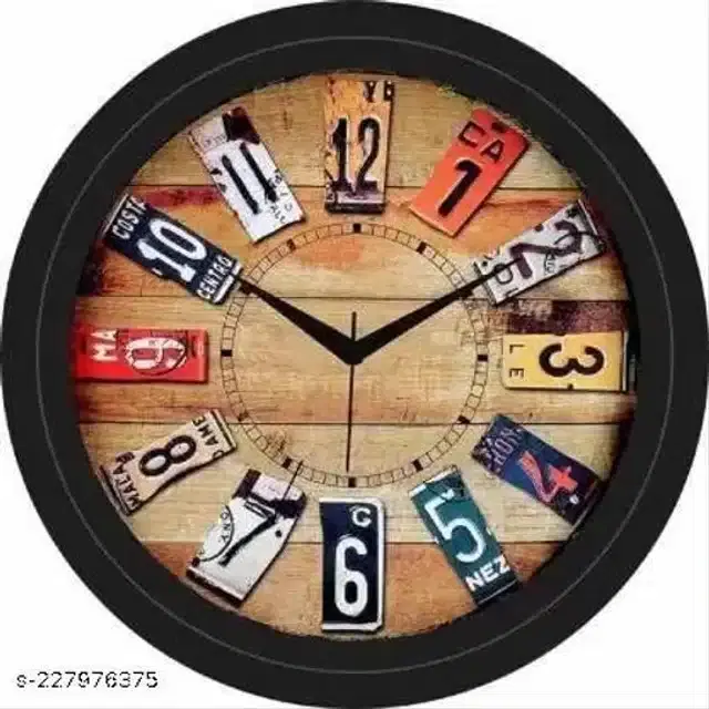 Designer Analog Wall Clock, Multicolor