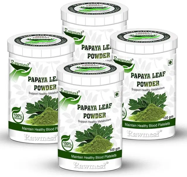 Pure Ayurvedic Papaya Leaf Powder, 100 g, Pack of 4
