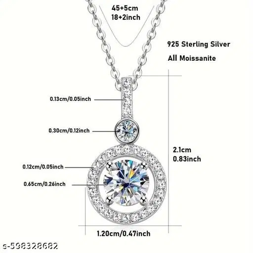 New Daily Wear Exquisite Gold Plated Necklace Zircon Ice Flower Cut for Girls