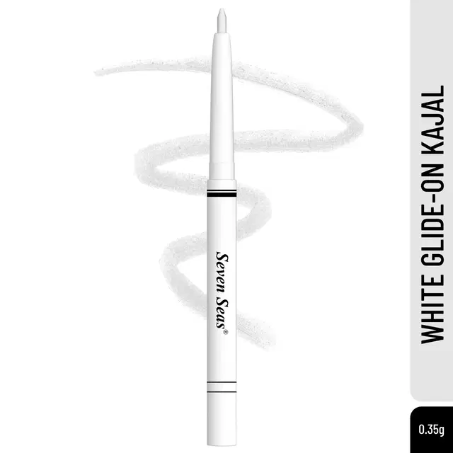 Seven Seas Smoke Eyes Kajal for Women, White (0.35 g)