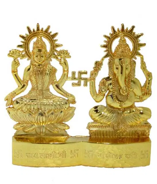 Goddes Laxmi & Lord Ganesha Idol small Size, TE-06