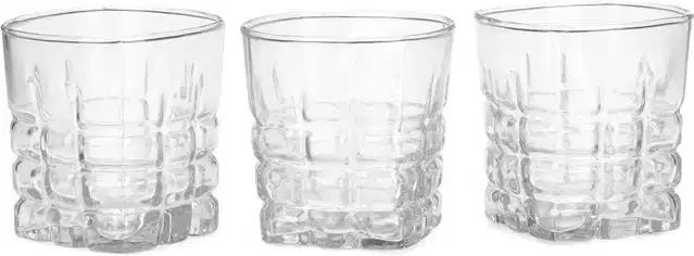 Liquor cum Cocktail Glasses, Transparent, 200 ml, Pack of 3