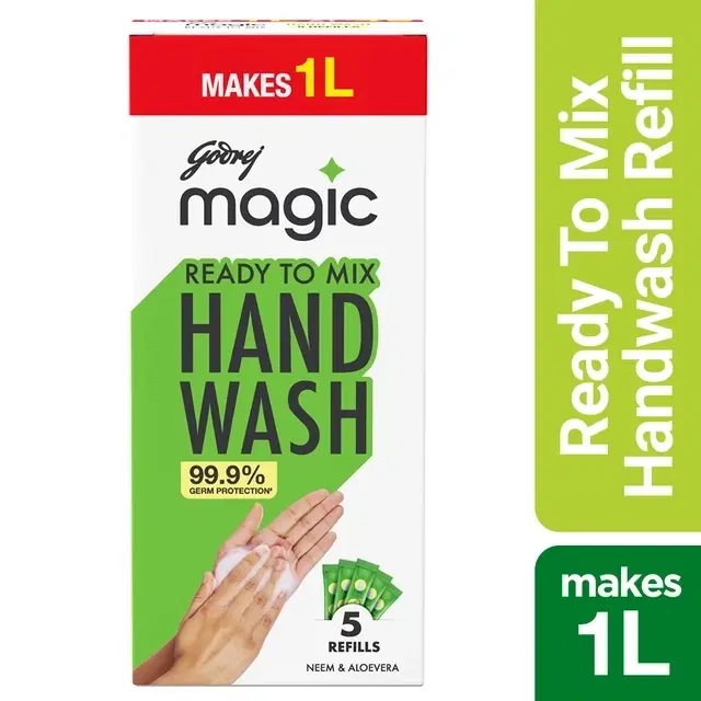 Godrej magic Neem Powder-To-Liquid Handwash (5 Refills) 45 g