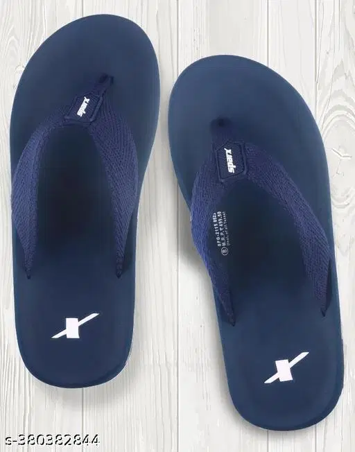 Sparx Flip-flops for Men (Blue, 8) Pack of 2