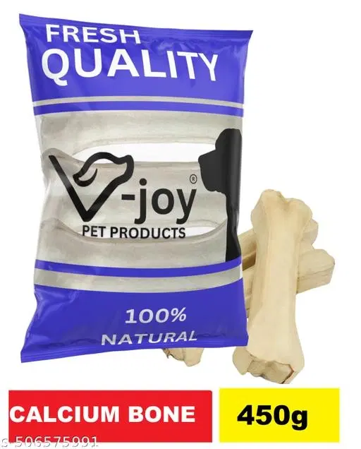 Rawhide Pressed Chew Dog Bone Pack 4 Inches, 450g , (Pack Of 1)