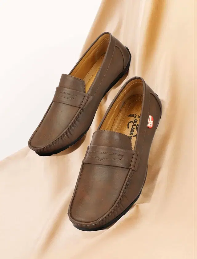 Derby Casual Shoes for Men (Brown, 8)