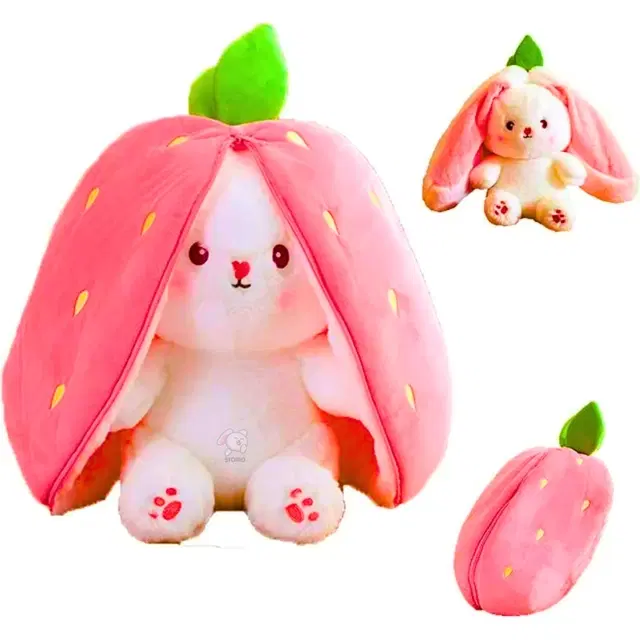 Storio Reversible Rabbit Plush Soft Toy