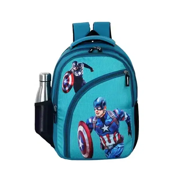 Avengers Kids School & Travel Backpack [Green, Age 3 to 9 Years]