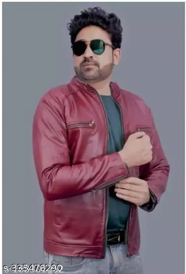 Full Sleeves Jacket for Men (Maroon, S)
