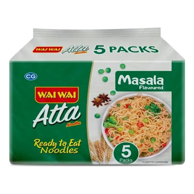 Wai Wai Ready To Eat Atta Veg Noodles 5 In1 350 g