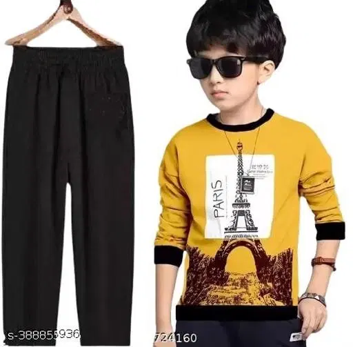 Cotton Clothing Set for Boys, Multicolour (2-3 Years)