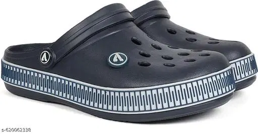 Aqualite EVA Clogs for Women (Navy Blue, 6)