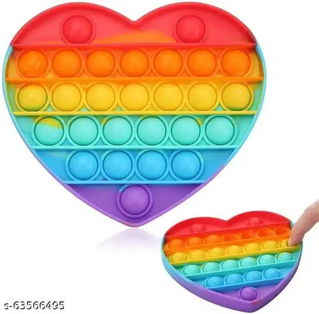 Silicone Kids Pop-it Toys, Multicolor