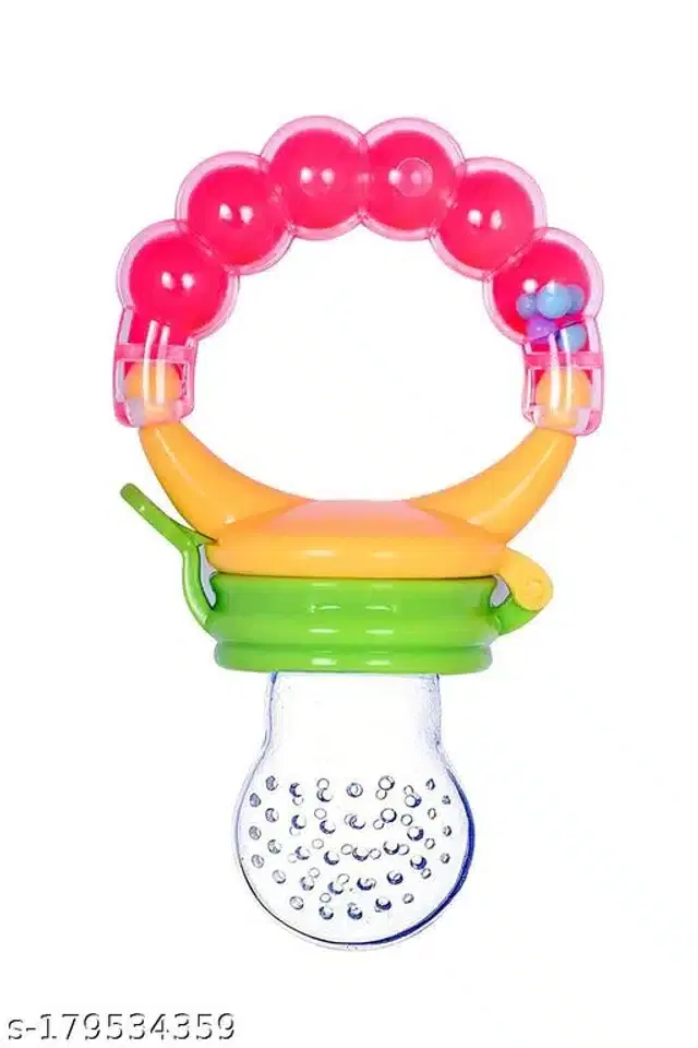 Silicone Rattle Nibbler for Infants, Multicolor