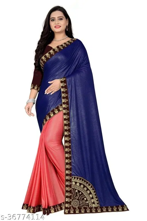Eri Silk Solid Saree For Women, Multicolor
