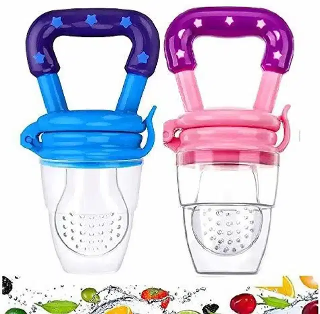 Silicone Fruit Feeder for Kids, Multicolor, Pack of 2