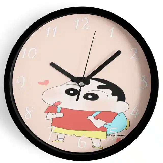Shinchan Analog Wall Clock, Multicolor, 7 Inches