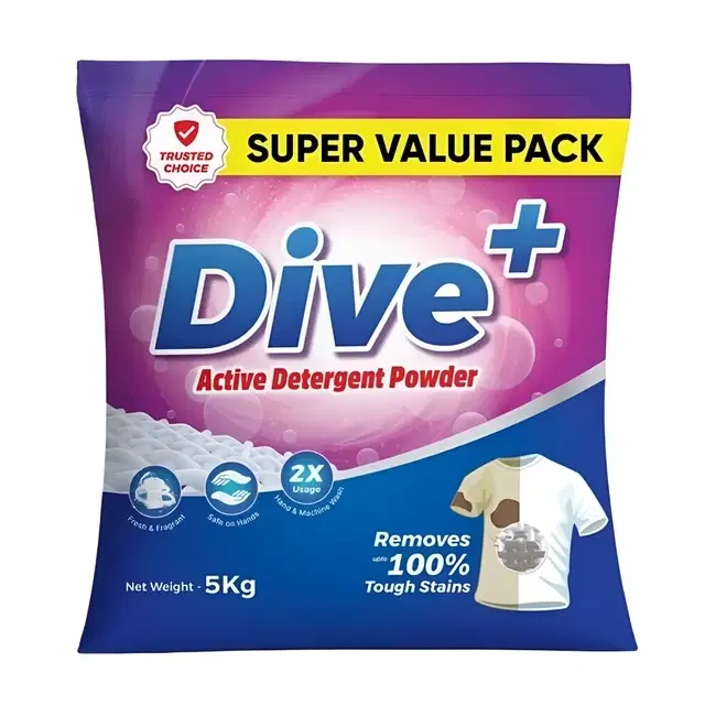 Dive+ Active Detergent Powder 5 Kg