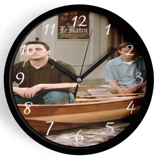 Analog Wall Clock for Home, Multicolor, 7 Inches