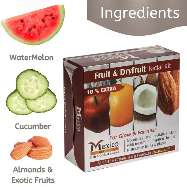 Maxico Herbal Fruit & Dry Fruit Facial Kit