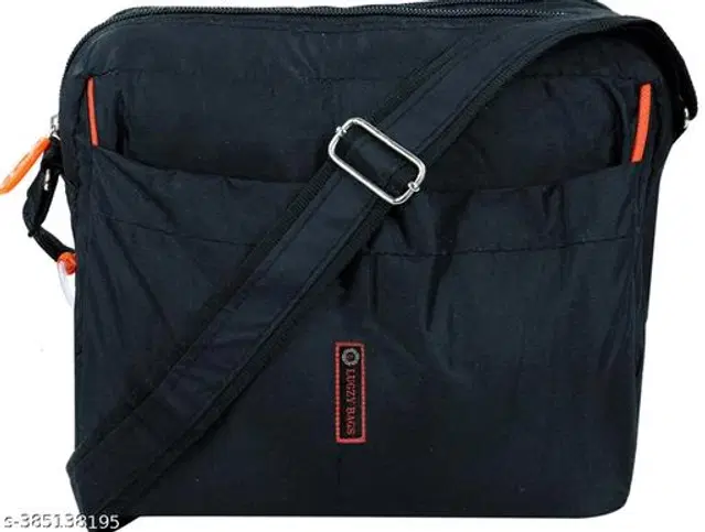Polyester Sling Bag, Black