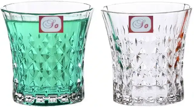 Fancy Water & Wine Glass, 200 ml, Pack of 2