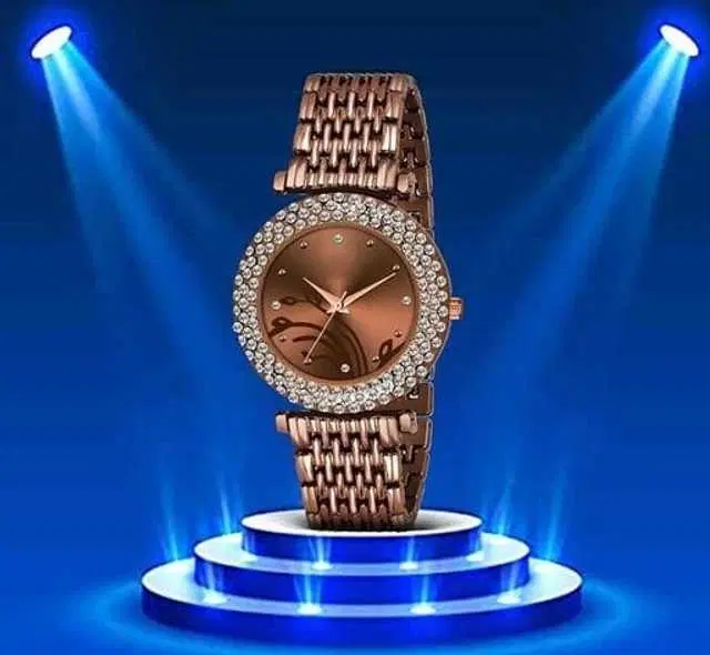 Analog Watch For Womens (Brown) (WS-379)
