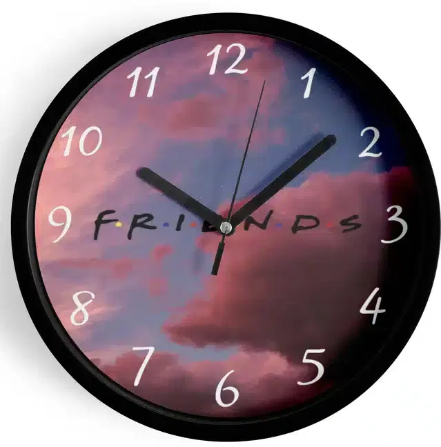 Analog Wall Clock for Home, Multicolor, 7 Inches