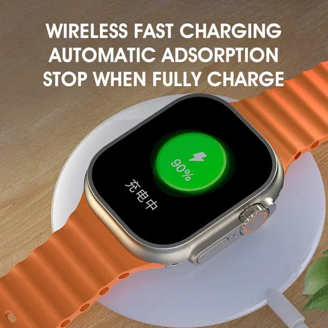 Silicone Strap S8 Ultra Smart Watch, Orange