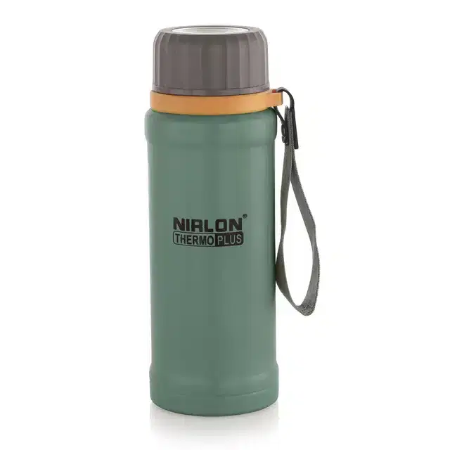 Stainless Steel Double Wall Vacuum Insulated Water Bottle, Green, 800 ml