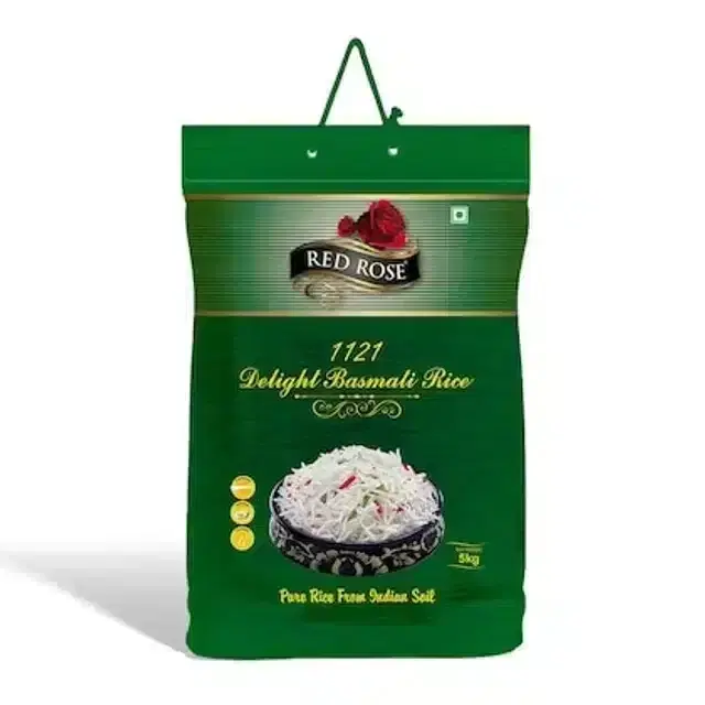 Red Rose 1121 Delight Basmati Rice 5 Kg