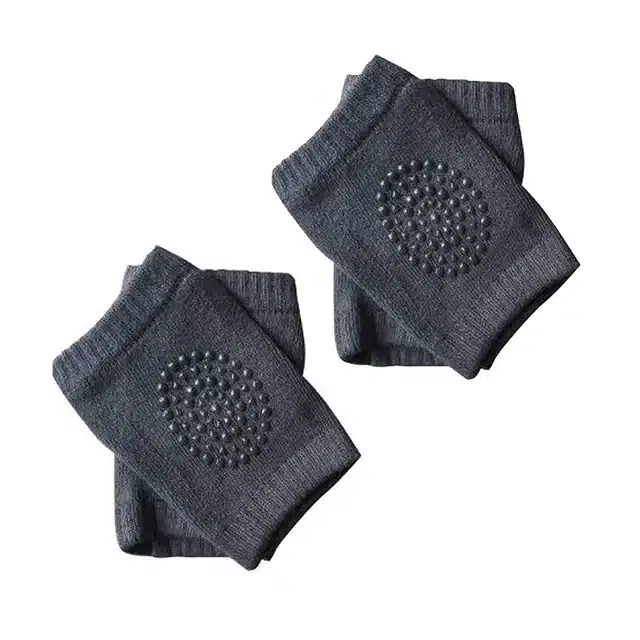 Anti Slip Knee Pads for Babies, Set of 2, Dark Grey