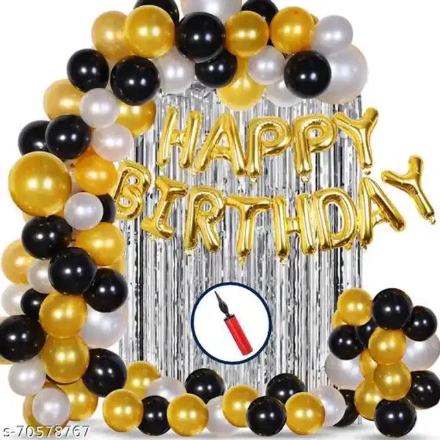 Birthday Party Decoration Kit, Multicolor, Set of 54