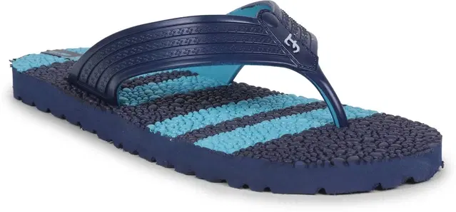 action Casual Slippers for Men (Blue, 7)