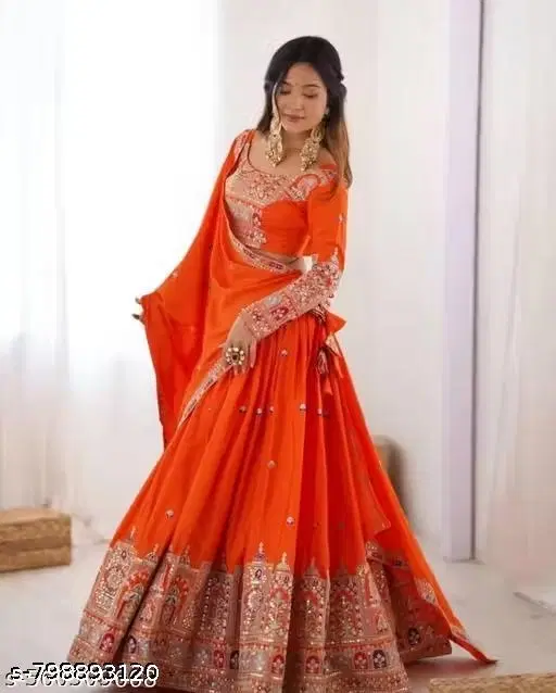 Lehenga Choli for Women (Free Size)