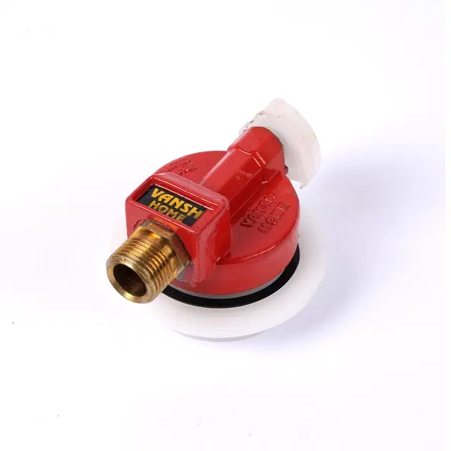 Brass & Steel LPG Gas Adapter, Red