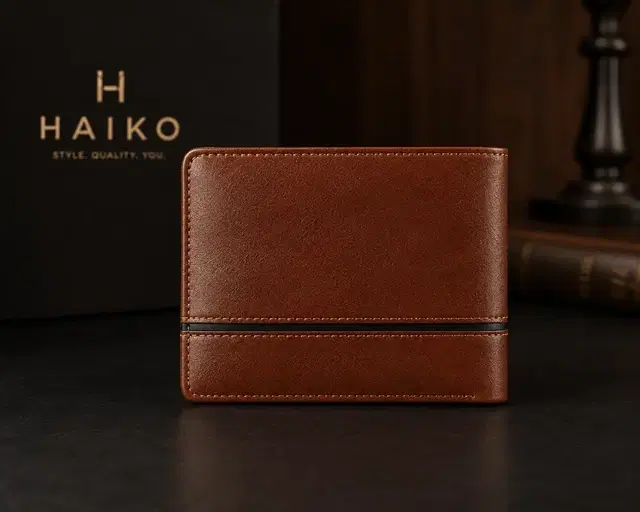 PU Wallets For Mens Brown, Free Size