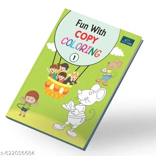 Fun With Copy Coloring Book Part 1 Coloring Book for Kids Creative Activity Book Enhances Brain Development Builds Problem Solving Skills Ideal Birthday Gift Engaging Holiday Activities Perfect Choice for Homeschooling Kindergarten Nursery Students