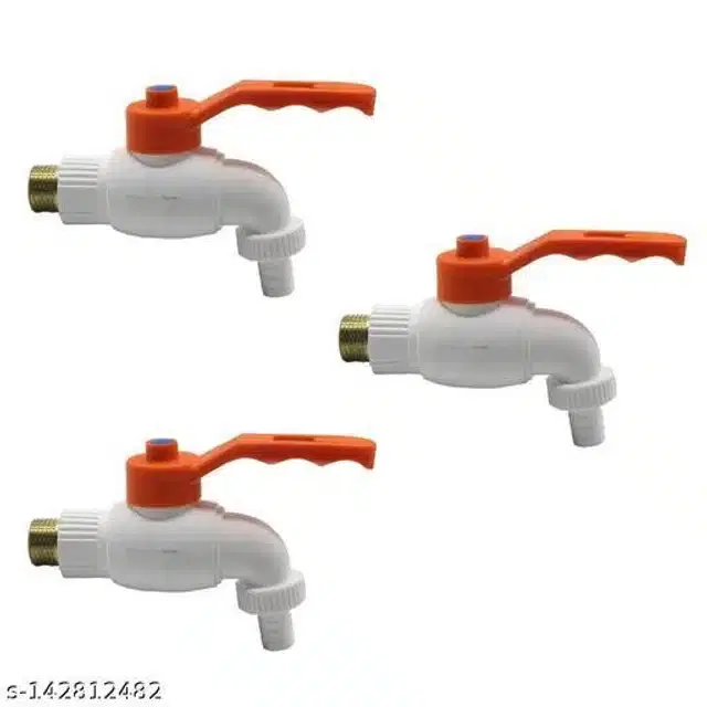 Bathroom Tap, White(Pack Of 3