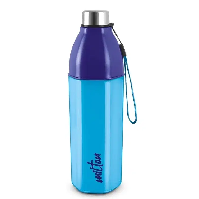 Milton Water Bottle Kool Hexone 1200 PU Insulated, 1.12 Litre, Leak Proof, BPA Free, Ideal for Home, Office, Gym, Travelling, Blue