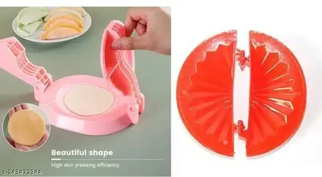 Plastic Roti Maker with Gujiya Maker, Multicolor, Set of 2