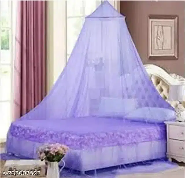 Polyester Mosquito Net, Purple, 6.7x6.5 Feet