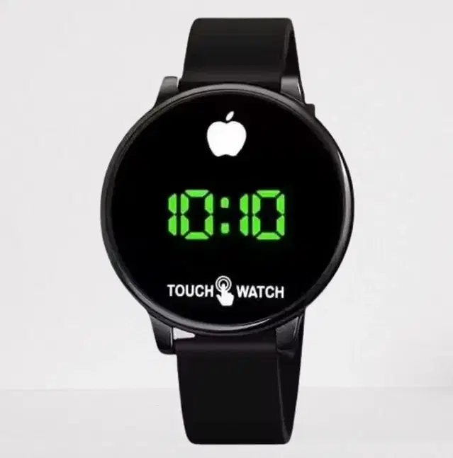 Rubber Digital Watches for Men & Women, Black