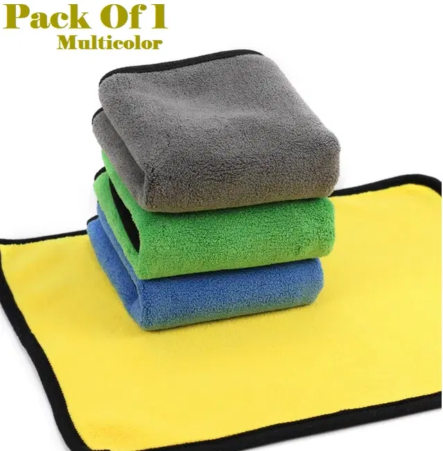 Microfiber Thick Lint & Streak-Free Multipurpose Cleaning Clothes, Multicolor, Pack of 1