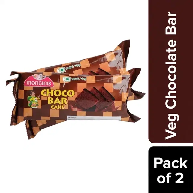 Monginis Veg Chocolate Bar 50 g - Pack of 2