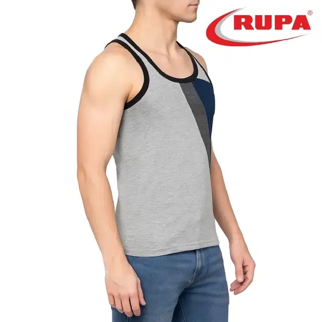 Rupa Jon Gym Vest Style No-9005 for Men Pack of 1, Assorted (95cm)